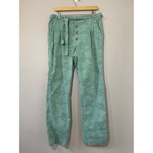 Sundance Mint Green Floral Paperbag Waist Trousers